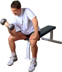 man working out